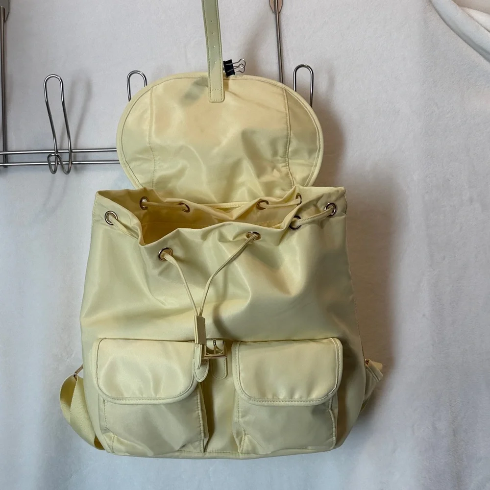 NEW Year of Ours x FabFitFun YOS Yellow Nylon Backpack BNWT Spring 2026